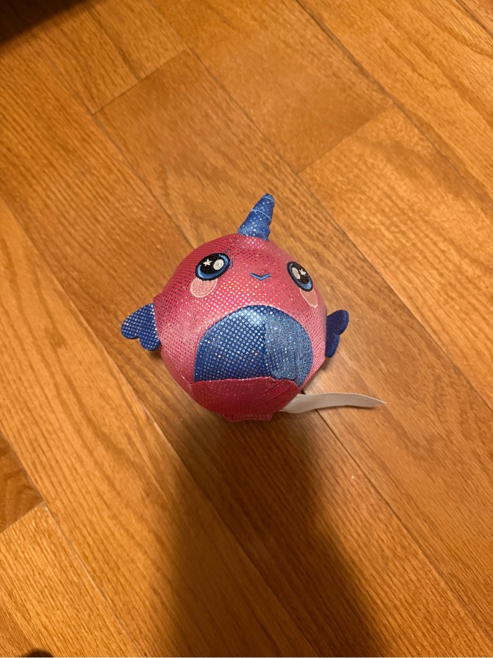 Squeezamals Leo the Narwhal 3.5-Inch Plush